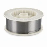 Alloy 718 thermal spray wire spool 3.17 mm on white background
