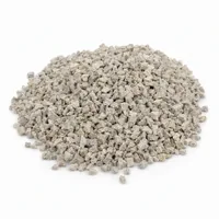Aluminium Silicate 12 mesh angular abrasive media mound on white background