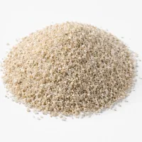 Mound of Aluminium Silicate 150 mesh abrasive powder on white background