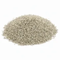 Aluminium Silicate 46 mesh abrasive grit mound on white background