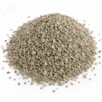 Aluminium Silicate 50 mesh abrasive grit mound on white background