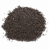 Brown Fused Aluminum Oxide 24 mesh abrasive grit mound on white background