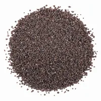 Aluminum Oxide 30/60 mesh abrasive grit mound on white background