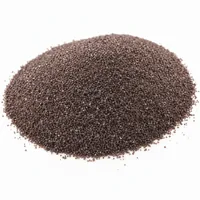 Brown Aluminum Oxide 30 mesh abrasive grit macro detail
