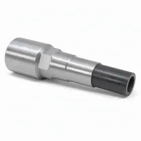 Boron Carbide Long Venturi Nozzle with aluminum jacket on white background