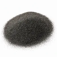 Commercial Aluminum Oxide abrasive grit mound on white background