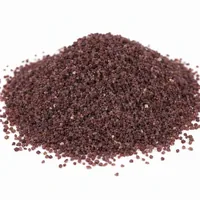 Garnet Sand 40/60 Mesh abrasive grains in a mound on white background