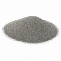 Nickel-Chrome alloy powder mound on white background