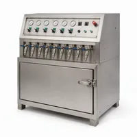Industrial stainless steel rifle cleaning machine with multiple cleaning taps and control panel