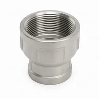 Stainless Steel 25x15 mm Reducing Socket three-quarter view on white background