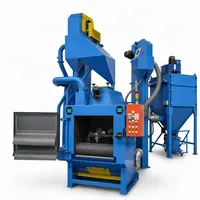 Industrial 14 cu ft Tumblast Shot Blasting Machine on white background